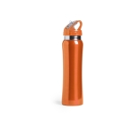 Grandes bouteilles inox pour le sport avec embout 800 ml Performance couleur orange première vue
