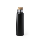 Bouteille inox avec bouchon en liège 770 ml Cork Design couleur noir première vue