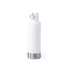 Gourde inox avec couvercle en bambou et poignée 540 ml Clip Neck couleur blanc première vue