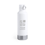 Gourde inox avec couvercle en bambou et poignée 540 ml Clip Neck vue principale