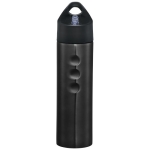 Gourde sportive en acier avec embout et design ergonomique 750 ml Fit couleur noir deuxième vue frontale