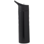 Gourde sportive en acier avec embout et design ergonomique 750 ml Fit couleur noir deuxième vue latérale