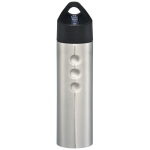 Gourde sportive en acier avec embout et design ergonomique 750 ml Fit couleur argenté deuxième vue frontale