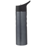 Gourde sportive en acier avec embout et design ergonomique 750 ml Fit couleur titan vue latérale