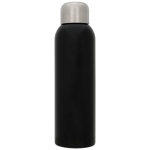 Gourde inox personnalisable avec bouchon à vis 820 ml Office couleur noir deuxième vue frontale