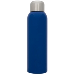 Gourde inox personnalisable avec bouchon à vis 820 ml Office couleur bleu deuxième vue frontale