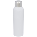 Gourde inox personnalisable avec bouchon à vis 820 ml Office couleur blanc