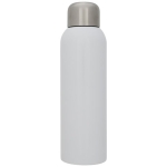 Gourde inox personnalisable avec bouchon à vis 820 ml Office couleur blanc deuxième vue frontale