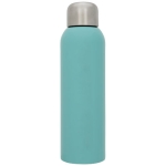 Gourde inox personnalisable avec bouchon à vis 820 ml Office couleur turquoise deuxième vue frontale