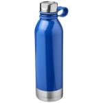Grande gourde en acier coloré avec poignée en silicone 740 ml Marathon couleur bleu deuxième vue frontale