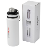 Bouteille de sport acier avec poignée et embout 590 ml Avenue Sport vue avec impression sérigraphique