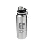 Bouteille de sport acier avec poignée et embout 590 ml Avenue Sport avec zone d'impression