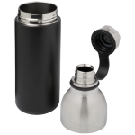Bouteille personnalisée en acier bicolore 590 ml Avenue Iconic couleur noir troisième vue