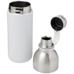 Bouteille personnalisée en acier bicolore 590 ml Avenue Iconic couleur blanc troisième vue