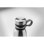 Gourde isotherme personnalisée en inox antifuites 600 ml Peak couleur argenté mat septième vue photographique