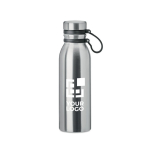 Gourde isotherme personnalisée en inox antifuites 600 ml Peak vue avec zone d'impression