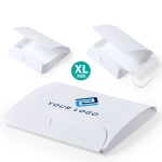 Grand porte-masque en plastique blanc à personnaliser Folder