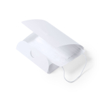 Grand porte-masque en plastique blanc à personnaliser Folder