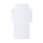 Grand porte-masque en plastique blanc à personnaliser Folder