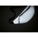 Sac banane en polyester argenté réfléchissant Night Vision couleur argenté mat deuxième vue photographique