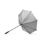 Parapluies personnalisés en polyester réfléchissant Ø103 Bright Night couleur argenté mat cinquième vue