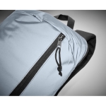 Sac à dos de sport argenté réfléchissant en polyester Night Vision couleur argenté mat sixième vue photographique