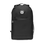 Sac à dos d'entreprise avec lumière COB fabriqués en RPET Light couleur noir quatrième vue
