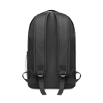 Sac à dos d'entreprise avec lumière COB fabriqués en RPET Light couleur noir cinquième vue