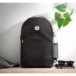 Sac à dos d'entreprise avec lumière COB fabriqués en RPET Light couleur noir vue d'ambiance