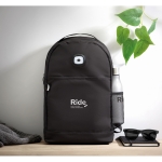 Sac à dos d'entreprise avec lumière COB fabriqués en RPET Light couleur noir deuxième vue d'ambiance principale