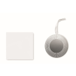 Décoration de Noël ronde pliable en acier inoxydable avec logo Round couleur argenté troisième vue