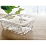 Lunch box en verre transparent avec couvercle hermétique 900ml Crystal couleur transparent vue d'ambiance