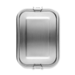 Lunch box en acier inox avec fermoirs anti-fuites 750ml Strong couleur argenté mat cinquième vue