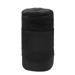 Couverture polaire RPET personnalisée, design simple 180 g/m² Baqueira couleur noir