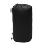 Couverture polaire RPET personnalisée, design simple 180 g/m² Baqueira couleur noir deuxième vue