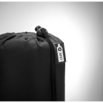 Couverture polaire RPET personnalisée, design simple 180 g/m² Baqueira couleur noir deuxième vue photographique
