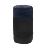 Couverture polaire RPET personnalisée, design simple 180 g/m² Baqueira couleur bleu