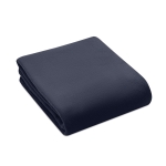 Couverture polaire RPET personnalisée, design simple 180 g/m² Baqueira couleur bleu quatrième vue