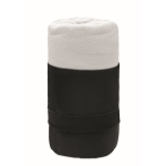 Couverture polaire RPET personnalisée, design simple 180 g/m² Baqueira couleur blanc