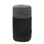 Couverture polaire RPET personnalisée, design simple 180 g/m² Baqueira couleur gris
