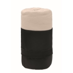 Couverture polaire RPET personnalisée, design simple 180 g/m² Baqueira couleur beige