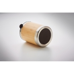 Verre isotherme compact en acier et revêtement en bambou 250ml Sweden couleur bois sixième vue photographique