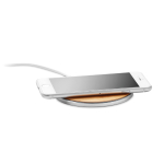 Chargeur sans fil rapide rond en bambou 10W couleur bois deuxième vue