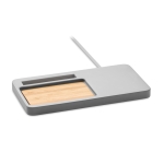 Set de table avec chargeur et support en pierre calcaire Copenhague couleur gris