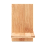 Support pour téléphone en bambou avec ouverture pour chargeur Nature couleur bois septième vue
