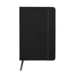 Carnet recyclé personnalisé pas cher A5 feuilles lignées RPET couleur noir deuxième vue