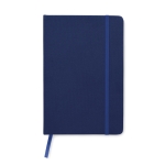 Carnet recyclé personnalisé pas cher A5 feuilles lignées RPET couleur bleu deuxième vue