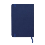 Carnet recyclé personnalisé pas cher A5 feuilles lignées RPET couleur bleu troisième vue