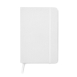 Carnet recyclé personnalisé pas cher A5 feuilles lignées RPET couleur blanc deuxième vue
