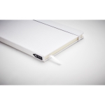 Carnet recyclé personnalisé pas cher A5 feuilles lignées RPET couleur blanc cinquième vue photographique